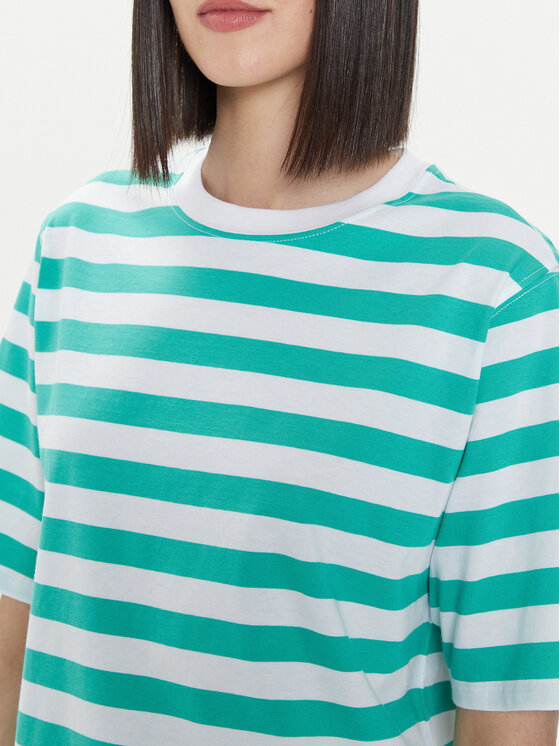 United Colors Of Benetton United Colors Of Benetton T-shirt 34KUD107E Zelena Comfort Fit