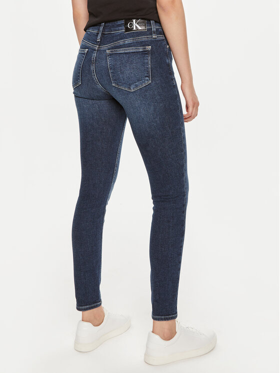 Calvin Klein Jeans Calvin Klein Jeans Jeans hlače J20J223646 Mornarsko modra Skinny Fit
