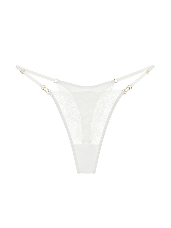 Perilla Perilla Stringi Ilia Thong Off-White Biały