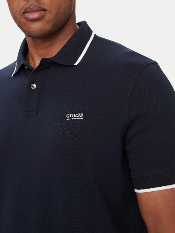 Guess Guess Polo M6YP47 K4898 Σκούρο μπλε Regular Fit