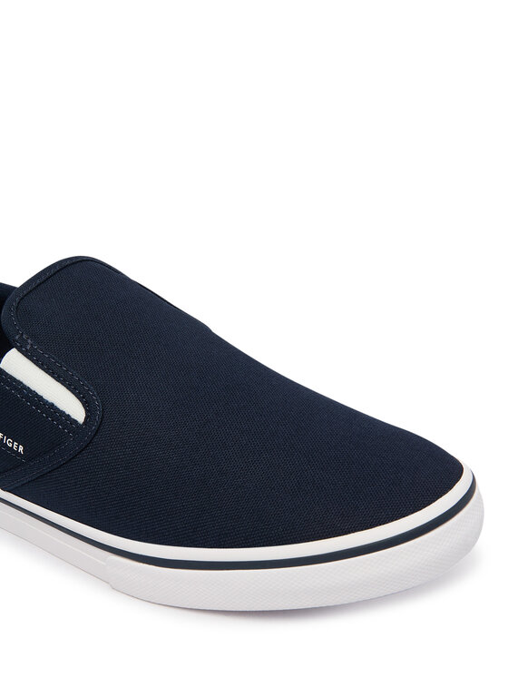 Tommy Hilfiger Tommy Hilfiger Teniși Vulc Core Slip On FM0FM05689 Bleumarin