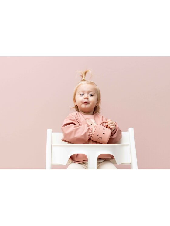 Trixie Baby Trixie Baby Kubek Silikonowy Kubek na Przekąski - Kot Różowy