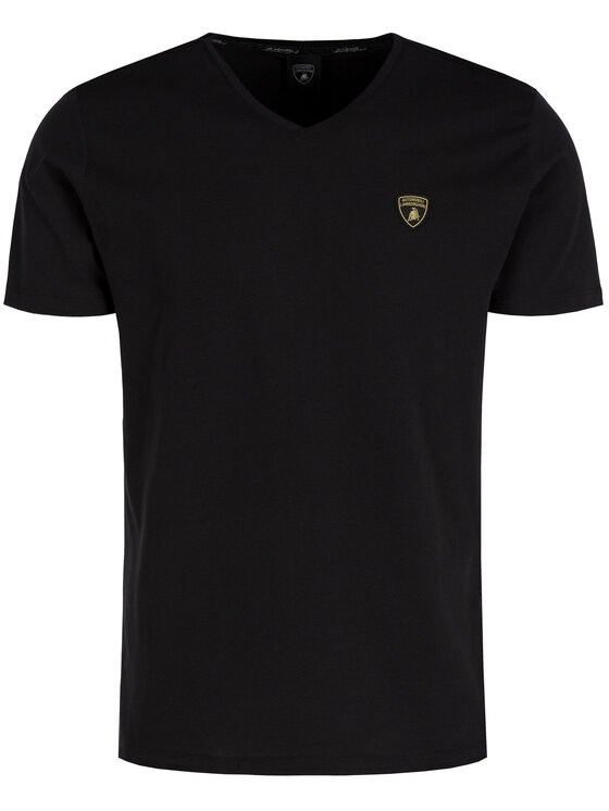 Lamborghini Lamborghini T-Shirt B3XUB7S5 Černá Regular Fit