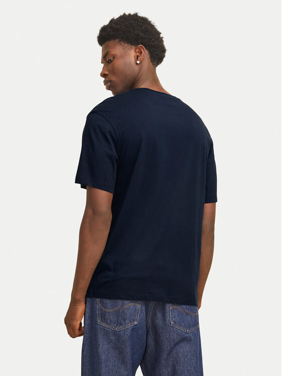Jack & Jones Jack & Jones T-Shirt Corp Graphic 12268415 Granatowy Regular Fit