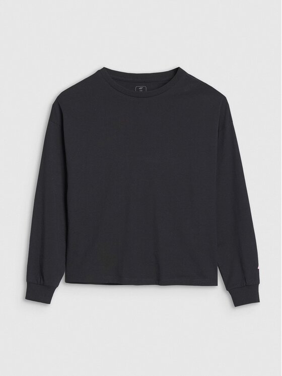 4F 4F Set di maglie a maniche lunghe 4FJWSS25TLONF377-20S Nero Oversize