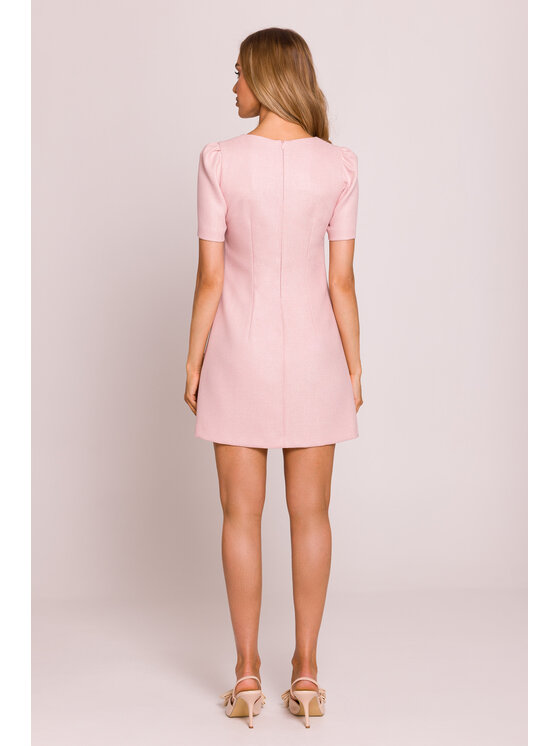 Made of Emotion Made of Emotion Sukienka letnia M855 Różowy Premium Fit