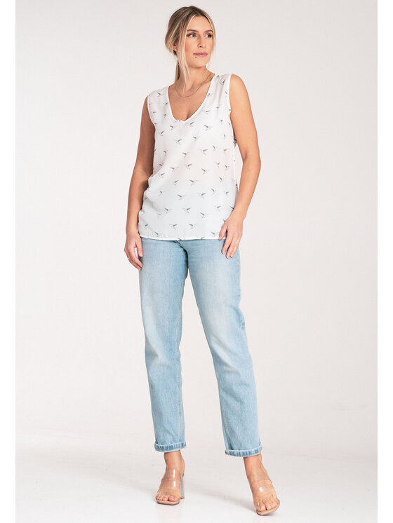FIGL FIGL Halenka M1076 Bílá Regular Fit