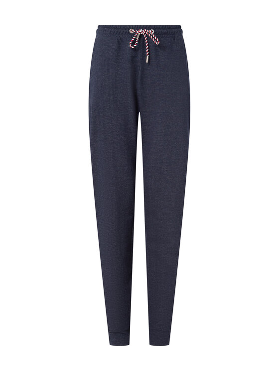 QUIOSQUE QUIOSQUE Kalhoty z materiálu QUIOSQUE 3OR003832 Tmavomodrá Regular Fit