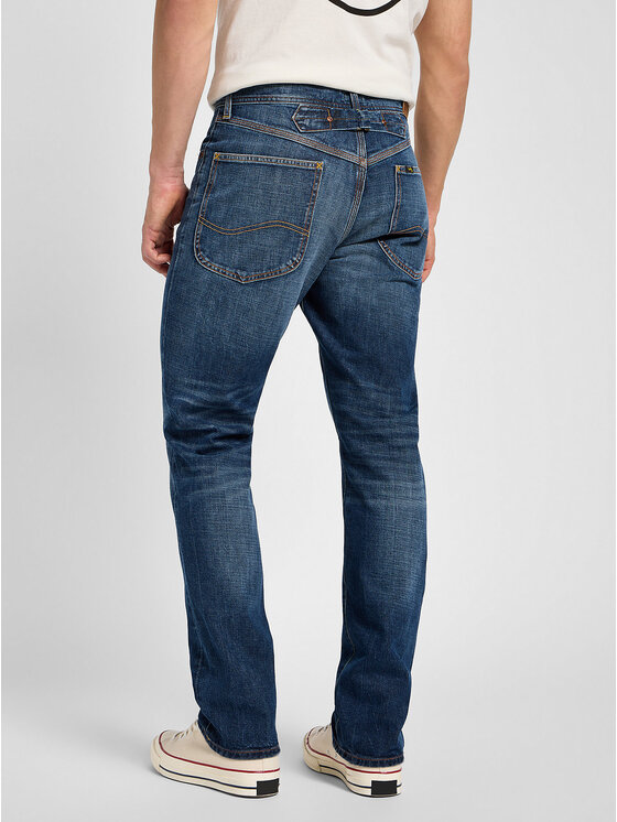 Lee Lee Jeansy BROOKLYN Niebieski Straight Fit