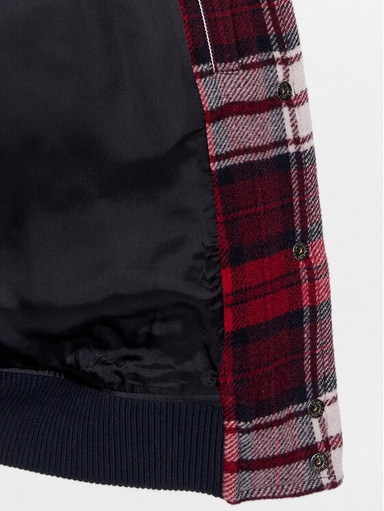 Tommy Hilfiger Tommy Hilfiger Kurtka bomber Varsity MW0MW34023 Czerwony Regular Fit