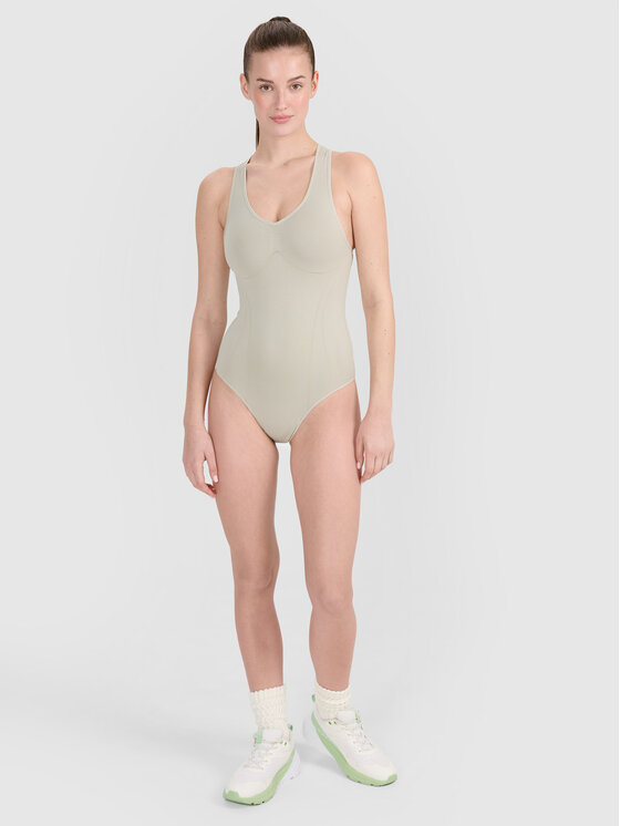 4F 4F Body TRAINING SEAMLESS Beżowy Slim Fit