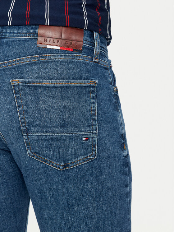 Tommy Hilfiger Tommy Hilfiger Jeansy Bleecker MW0MW35718 Modrá Slim Fit