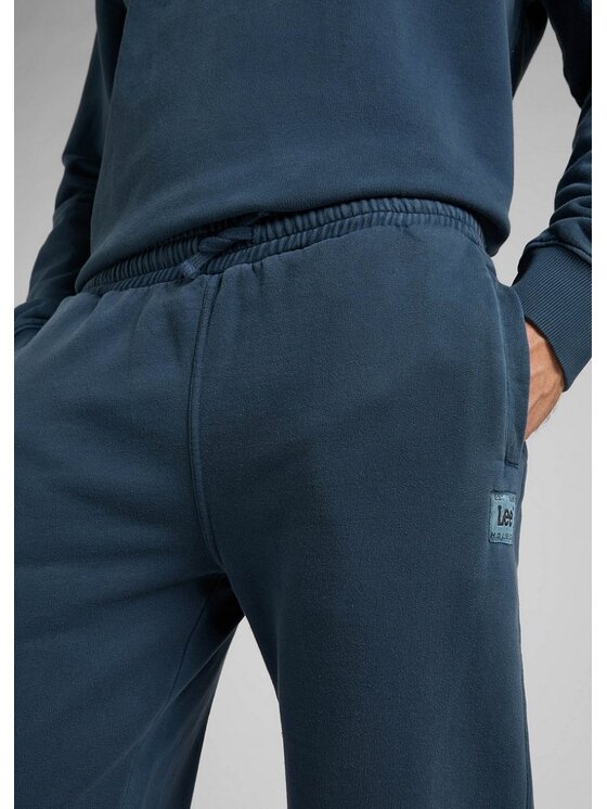 Lee Lee Spodnie dresowe SWEAT PANT Niebieski Loose Fit