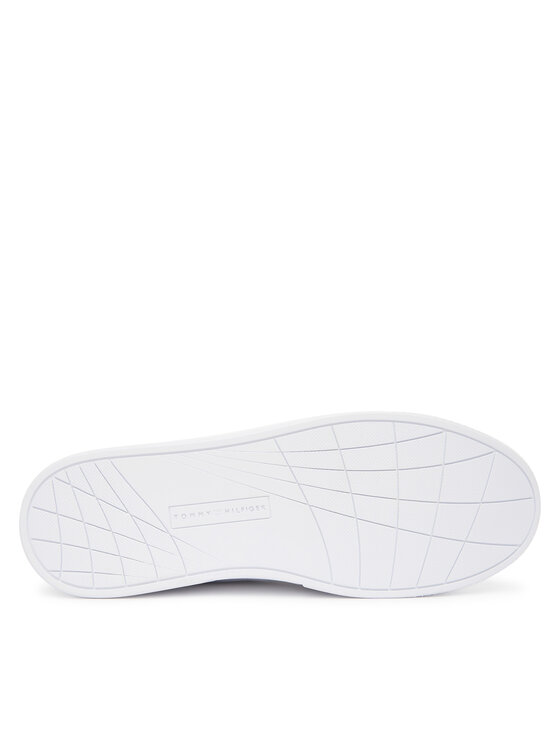 Tommy Hilfiger Tommy Hilfiger Sneakersy Icon Court Stripes FM0FM05628 Biały
