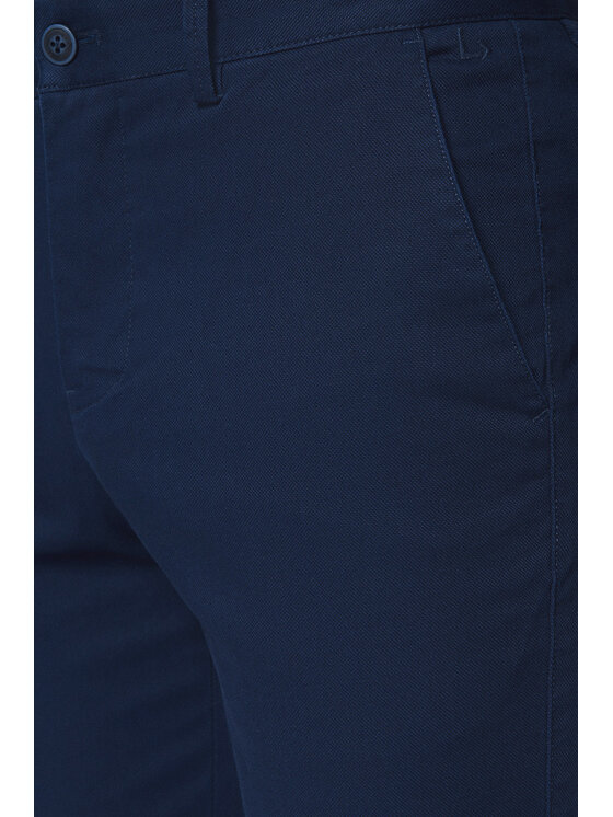 Lancerto Lancerto Chinosy Maroko SP082124000002 Granatowy Slim Fit