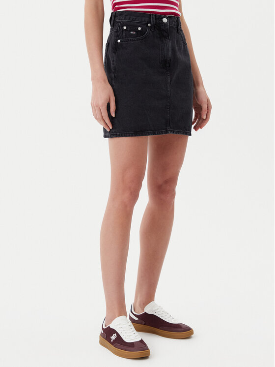 Női Farmer szoknya Tommy Jeans, Méret: 29, Fekete, DW0DW21275
