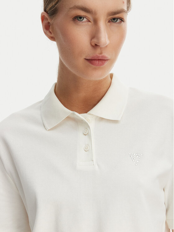 Guess Guess Polo V6GP11 K3278 Biały Regular Fit
