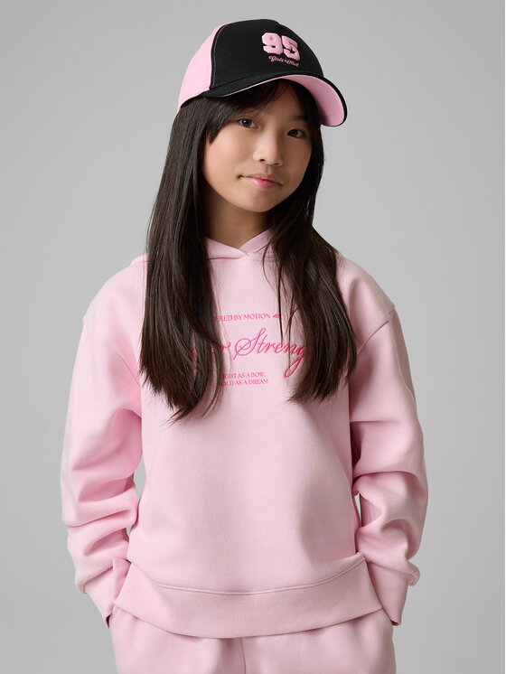 4F 4F Bluza BOW MOTION Różowy jasny Loose Fit