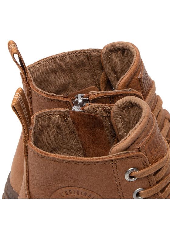 Palladium Palladium Pohodni čevlji Pampa Zip Lth Ess 76888-252-M Rjava
