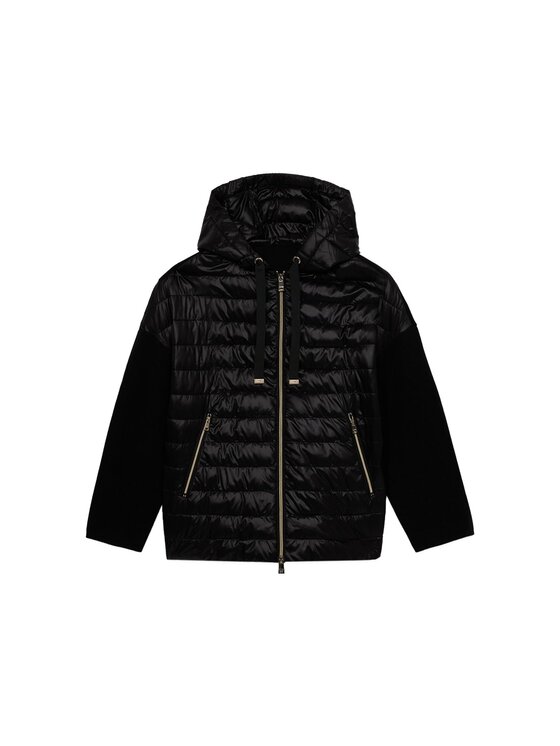Oltre Oltre Giubbotto piumino F128J000181N033 Nero A-Line Fit