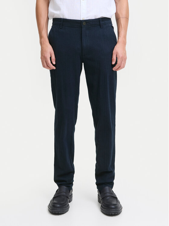 Jack & Jones Jack & Jones Pantaloni chino Marco Bowie 12279659 Albastru Slim Fit