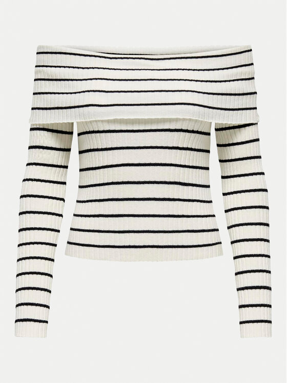 JDY JDY Bluse Liva 15336133 Écru Slim Fit