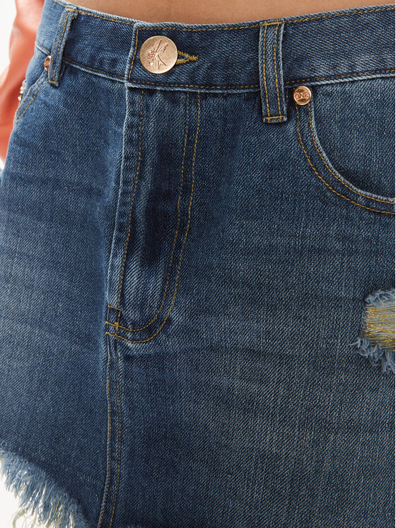 One Teaspoon One Teaspoon Φούστα τζιν Junkyard 26276 Μπλε Regular Fit