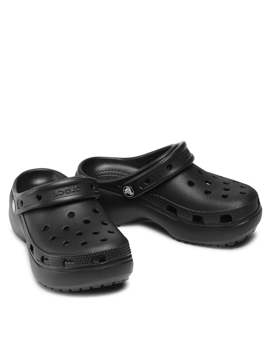 Crocs Crocs Παντόφλες Classic Platform Clog 206750 Μαύρο