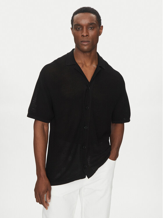 Michael Kors Michael Kors Camicia CS560FPFE5 Nero Regular Fit