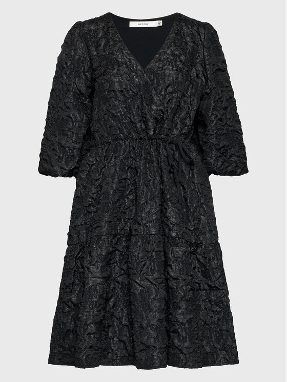 Gestuz Gestuz Vestito da giorno Velinagz 10906473 Nero Regular Fit