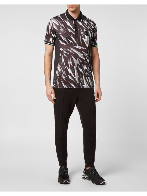 Plein Sport Plein Sport Polo 1979 Czarny Slim Fit