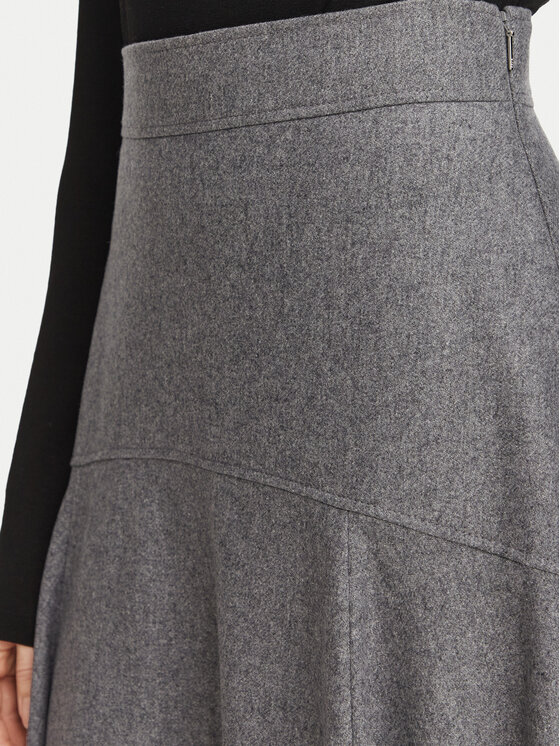 BOSS BOSS Spódnica trapezowa Vopala 50568806 Szary Regular Fit