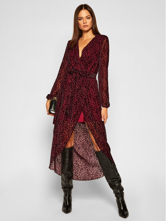 Silvian Heach Silvian Heach Cocktail obleka PGA20805VE Bordo rdeča Regular Fit