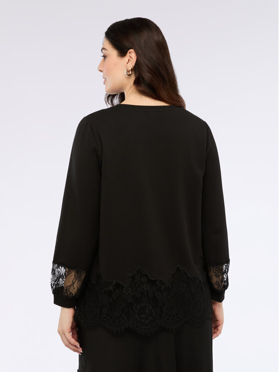 Fiorella Rubino Fiorella Rubino Bluza G844L008637N033 Czarny A-Line Fit