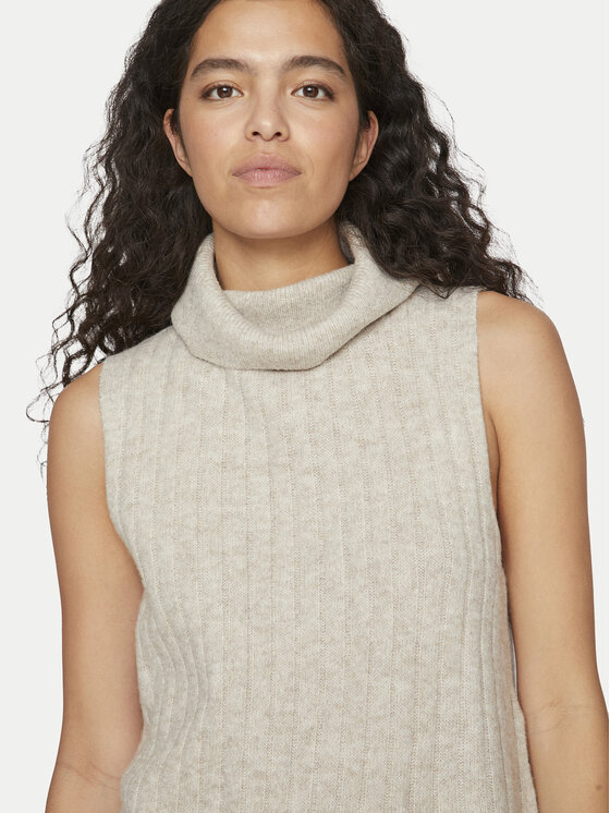 Vila Vila Rollkragenpullover Beluna 14094218 Beige Regular Fit