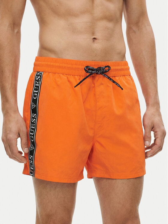 Guess Guess Kopalne hlače F6GT00 WN162 Oranžna Regular Fit