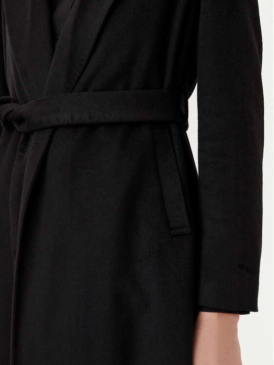 Motivi Motivi Gyapjú kabát 0044Q000531N Fekete Regular Fit