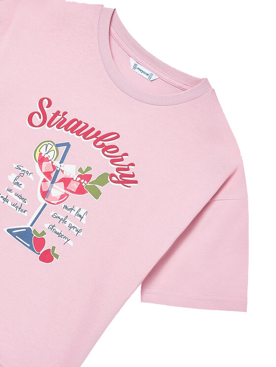 Mayoral Mayoral T-Shirt 6011 Rosa Regular Fit