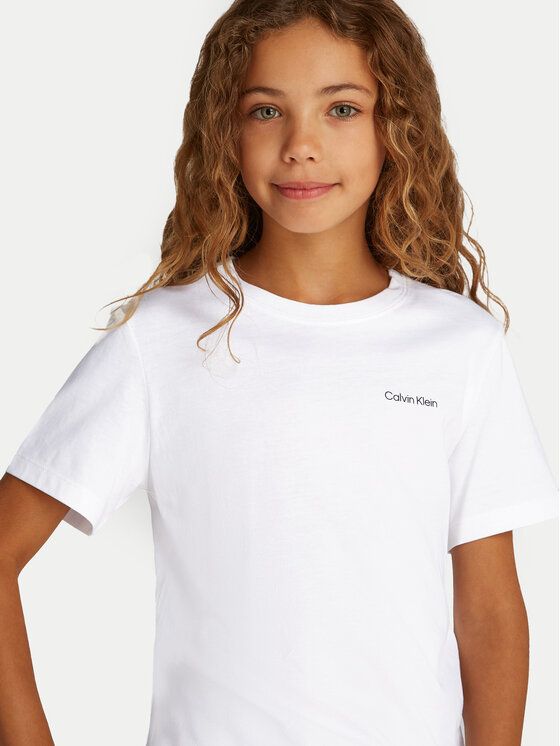 Calvin Klein Jeans Calvin Klein Jeans Póló IU0IU00683 Fehér Regular Fit