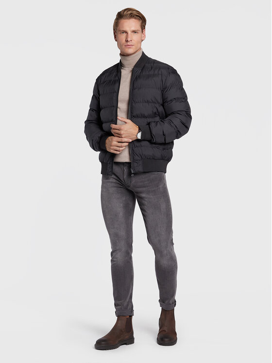 J.Lindeberg J.Lindeberg Bunda bomber Dwayne FMOW06391 Černá Regular Fit