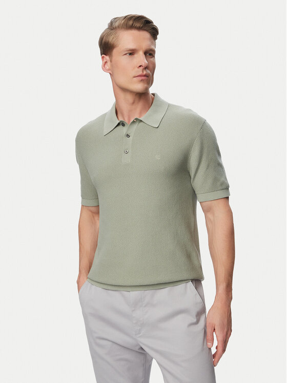 Calvin Klein Tricou polo LV04LG313G Gri Regular Fit