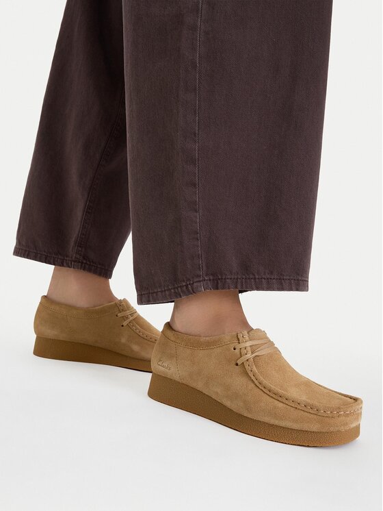 Clarks Clarks Обувки WallabeeEvoSh 261747474 Бежов