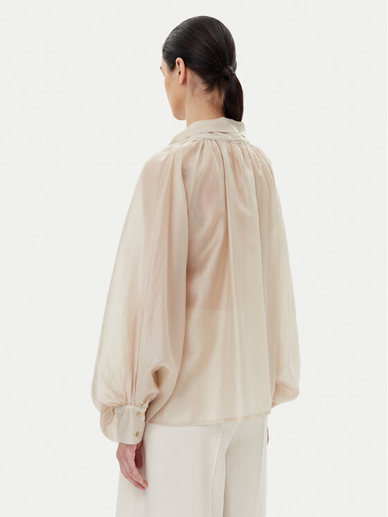 ViCOLO ViCOLO Bluse TD0587 Beige Relaxed Fit