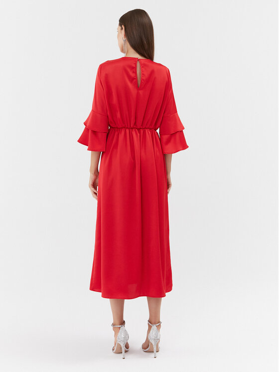 Please Please Коктейльна сукня A1VAAYP000 Червоний Regular Fit