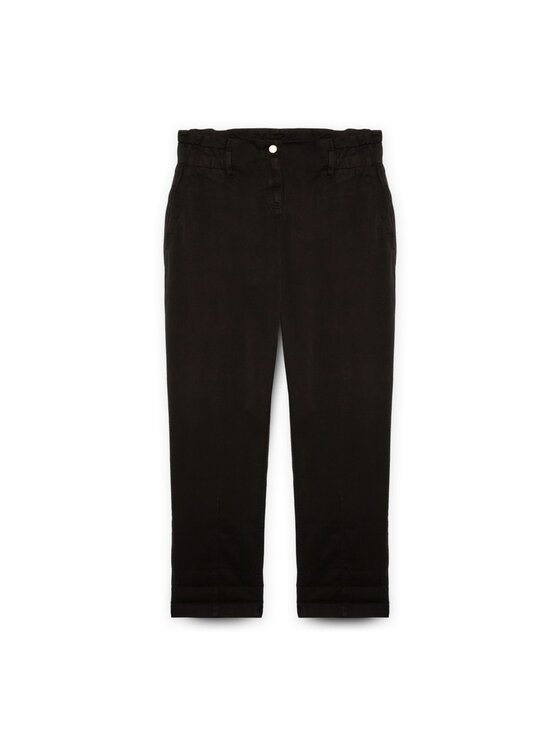 Fiorella Rubino Fiorella Rubino Pantaloni di tessuto P705T104888N033 Nero Boy Fit