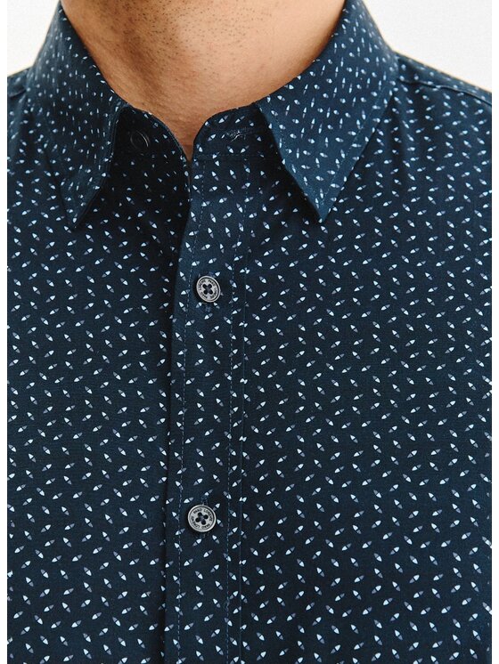 Pako Lorente Pako Lorente Koszula P25WF-1X-038 Granatowy Slim Fit
