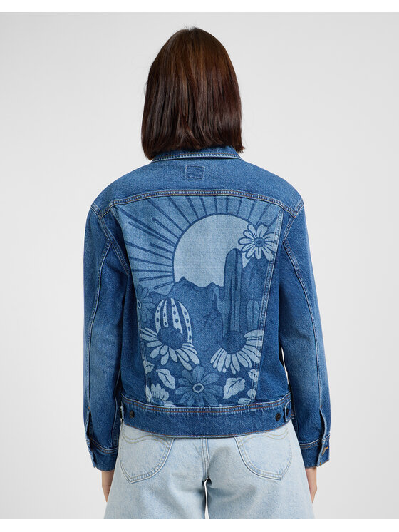 Lee Lee Kurtka jeansowa LOOSE RIDER JACKET 112363482 Niebieski Loose Fit