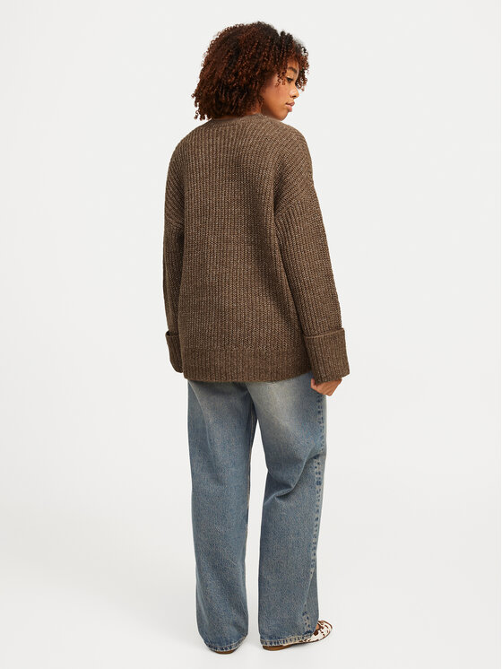 JJXX JJXX Πουλόβερ 12245453 Καφέ Relaxed Fit