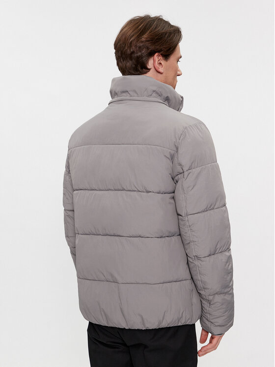 Calvin Klein Calvin Klein Zimní bunda Crinkle K10K110336 Šedá Regular Fit