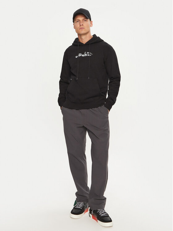 Off-White Off-White Mikina OMBB097F22FLE0081001 Čierna Regular Fit